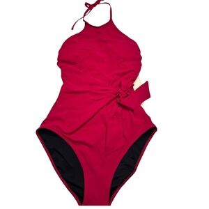 Gottex Women's Standard Luna High Neck One Piece Raspberry US 8 Summer Vacation